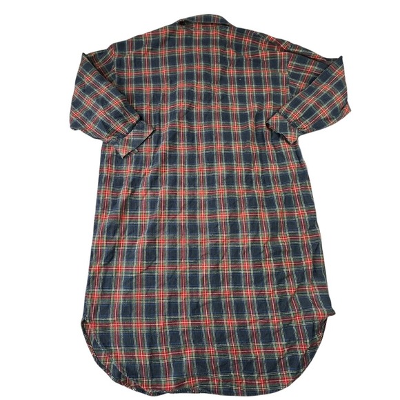 Disney Store Dopey Plaid Nightgown Flannel Long Sleeve Womens One Size‎ Vintage - Picture 3 of 8